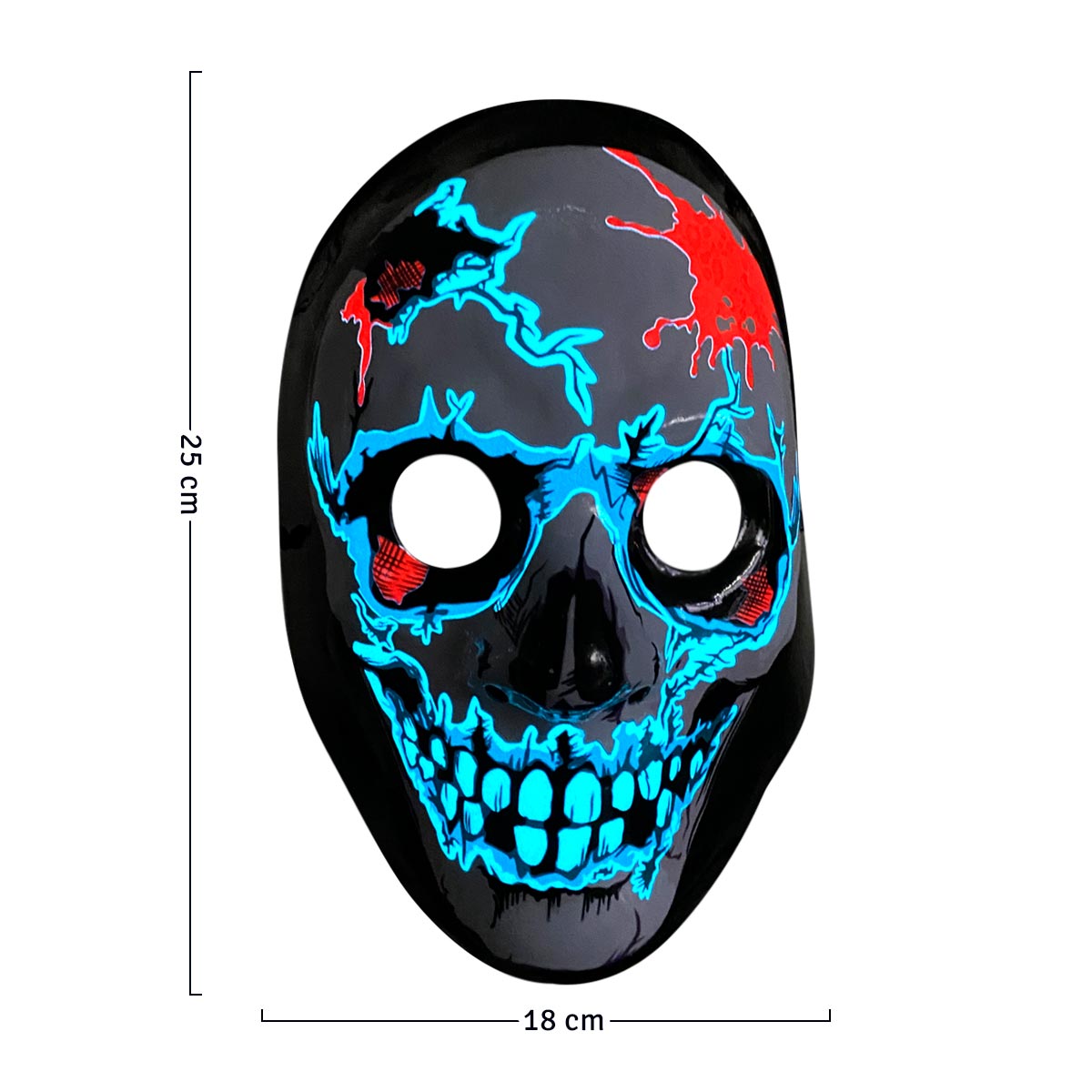 Miniatura 3 de Mascara Luminosa De Calavera Hallooween